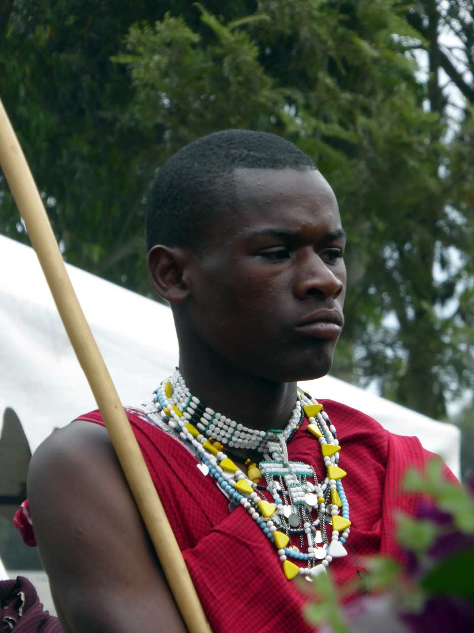 Maasai man at Mwandet Graduation