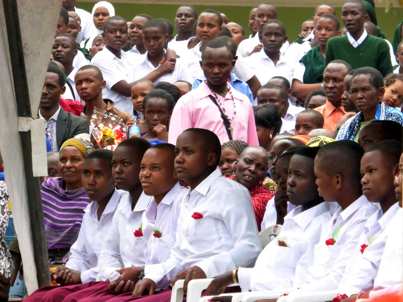 Students at Mwandet graduation